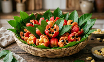 A fruta nacional jamaicana que é deliciosa cozida, mas esconde um segredo mortal se você tentar comer a polpa antes dela abrir naturalmente