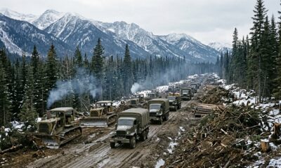 A Rodovia do Alasca foi construída atravessando 1.500 milhas de natureza selvagem em 8 meses, em 1942