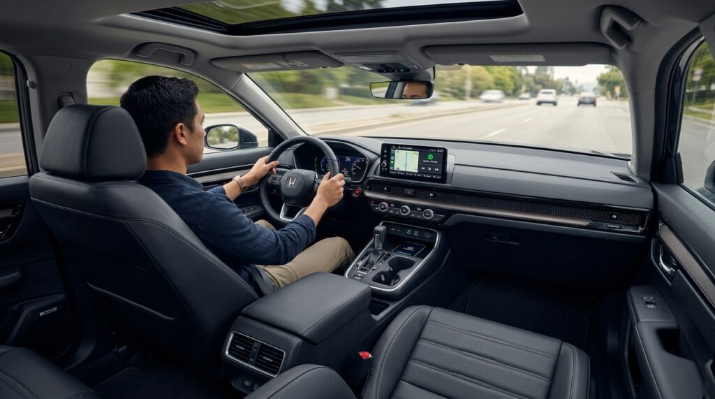 O Honda CR-V 2020 tem motor 1.5 turbo de 190 cv, câmbio CVT, tração integral e porta-malas de até 589 litros, formando um pacote competitivo entre usados