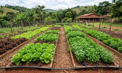 Quanto custa montar uma horta de 80 m² para vender na feira e em quantos meses o investimento em terra, muda e irrigação se paga
