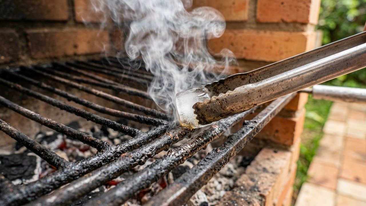 Esfregar cubos de gelo na grelha quente antes do churrasco: para que serve esse truque e por que ele é recomendado