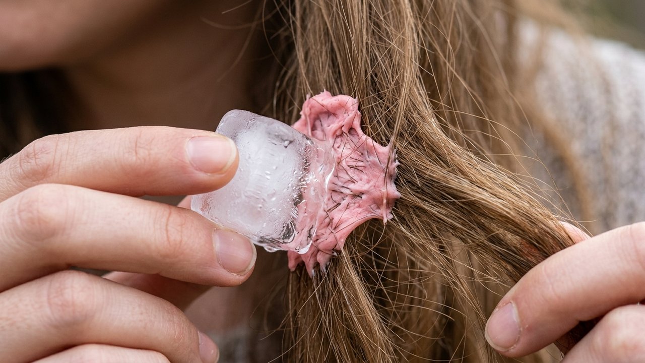 Grudou chiclete no sofá ou no cabelo da criança: o truque genial de congelamento rápido para soltar a goma inteira sem danificar os fios