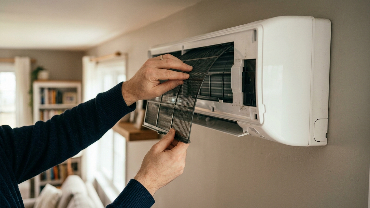 Limpar a serpentina e substituir os filtros do ar-condicionado: a manutenção caseira simples que faz o aparelho gelar mais rápido e economiza energia