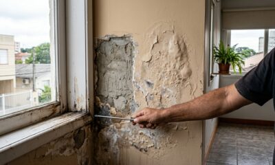 Como recuperar uma parede inchada e com tinta descascando sem que o problema volte em poucos meses