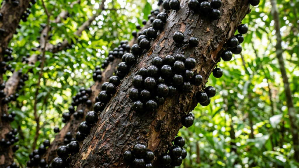 Essa árvore frutífera exótica produz frutos pretos direto no próprio tronco e encanta pelo sabor doce que lembra vinho licoroso