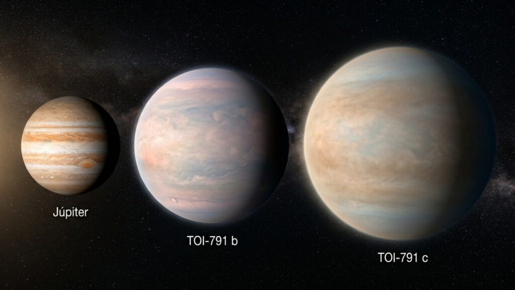 Maiores que Júpiter e leves como algodão-doce: astrônomos descobrem dois planetas gigantes que desafiam tudo o que se sabia sobre o espaço
