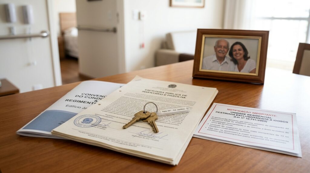 Filha de 28 anos herda do pai um apartamento de R$ 380 mil, se muda no mês seguinte e recebe uma notificação do condomínio exigindo a saída, porque a convenção só permite moradores acima de 60 anos e a regra vale também para herdeiros