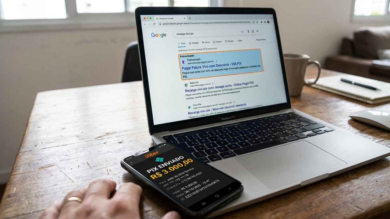 Consumidor clica em anúncio no topo do Google, perde R$ 3 mil em site clone de loja famosa e o buscador é responsabilizado pelo anúncio patrocinado