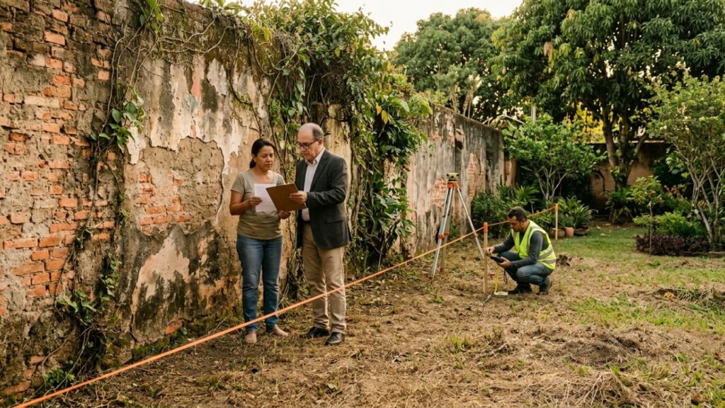 Vizinho avança 80 centímetros com o muro, dono percebe 16 anos depois e descobre que recuperar a faixa pode não ser tão simples