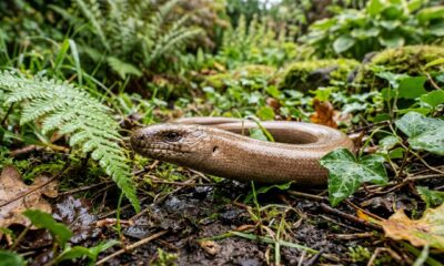 As pessoas frequentemente a consideram uma cobra e a matam por medo. Na verdade, ajuda a eliminar lesmas no jardim