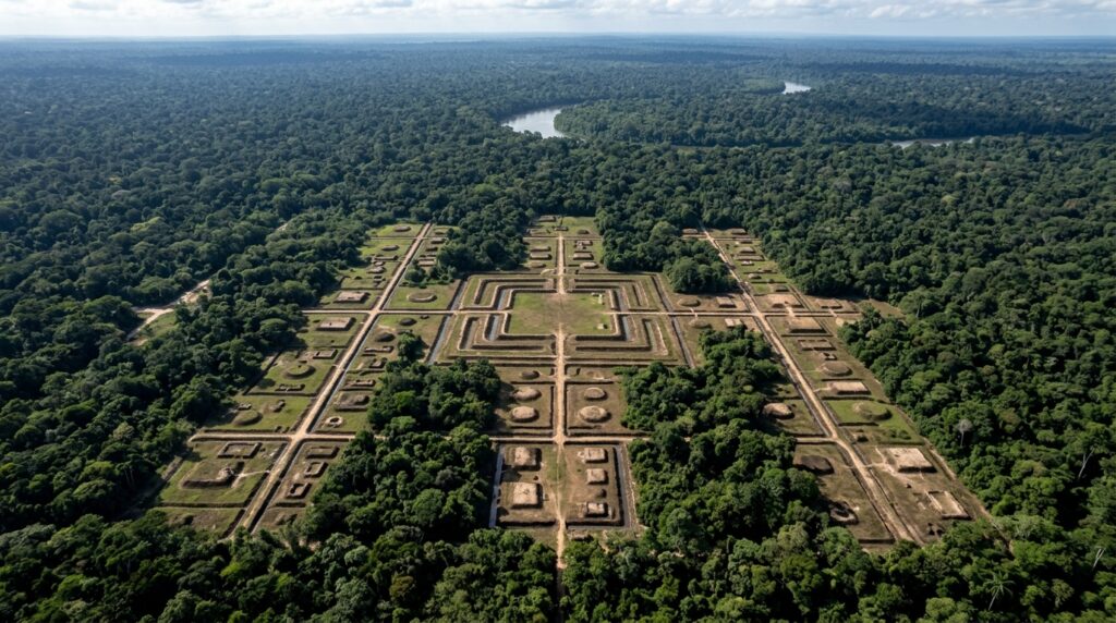 Satélite enviado sobre a Amazônia encontra uma concentração gigantesca com milhões de árvores distribuídas por uma área de 300 quilômetros quadrados