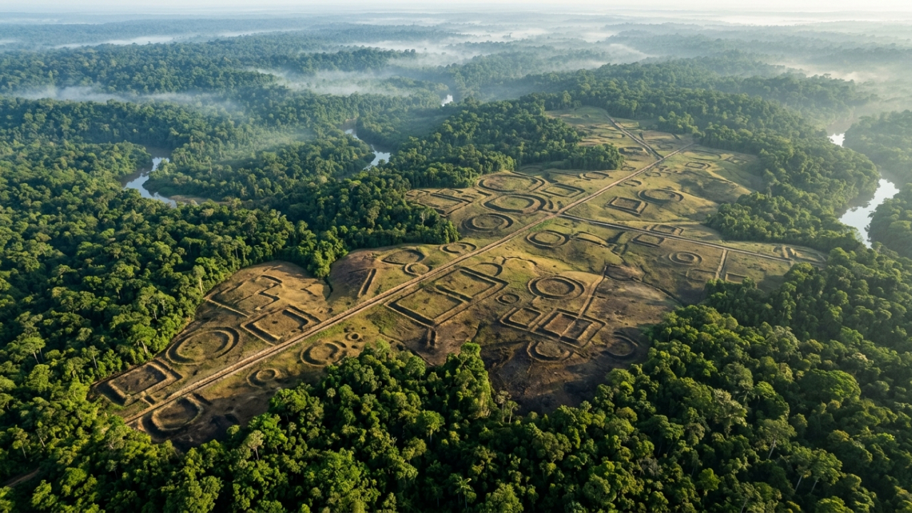 Cientistas encontram 432 construções escondidas sob a Amazônia e descobrem vestígios de uma antiga civilização que pode ter reunido milhões de pessoas
