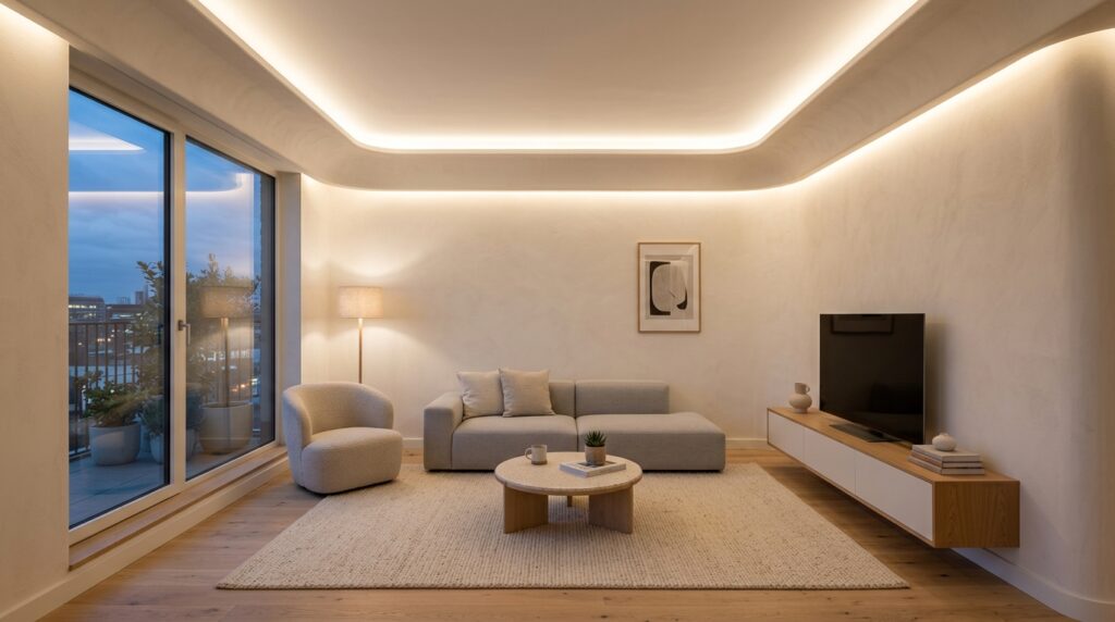 Designer de interiores ensina como fazer a sala parecer maior usando apenas a iluminação