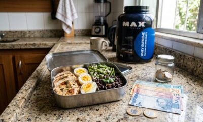 Troquei whey por ovos, frango e feijão durante 30 dias, economizei R$ 190 e mantive minha meta de proteína