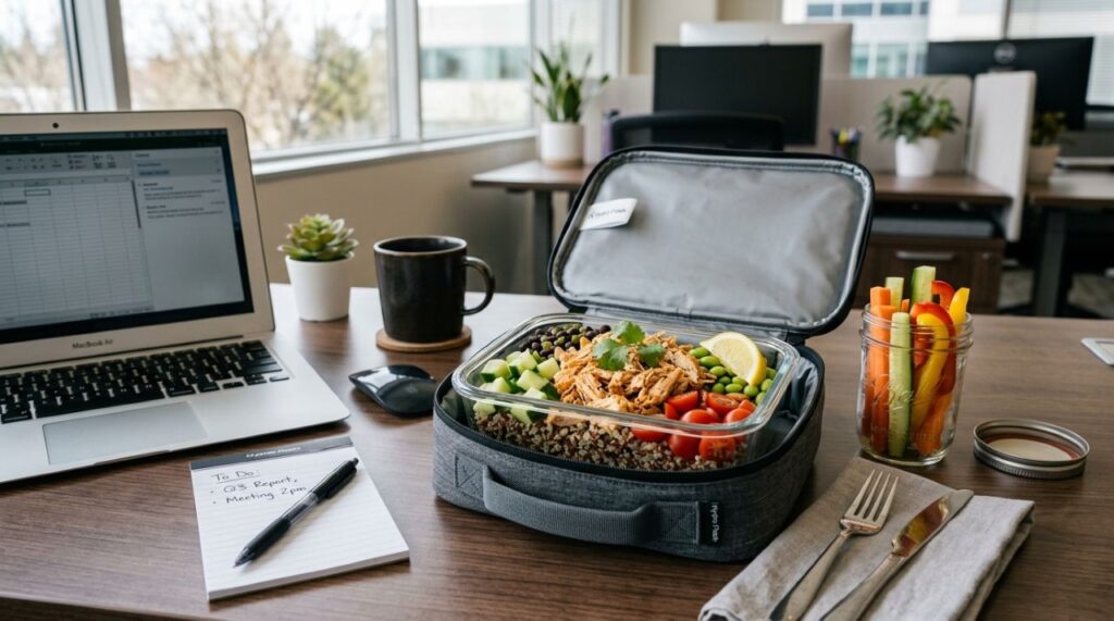 3 opções de almoço rápidas e ricas em proteínas para prolongar a saciedade, evitar a fome durante a tarde e facilitar a rotina nos dias de trabalho mais corridos