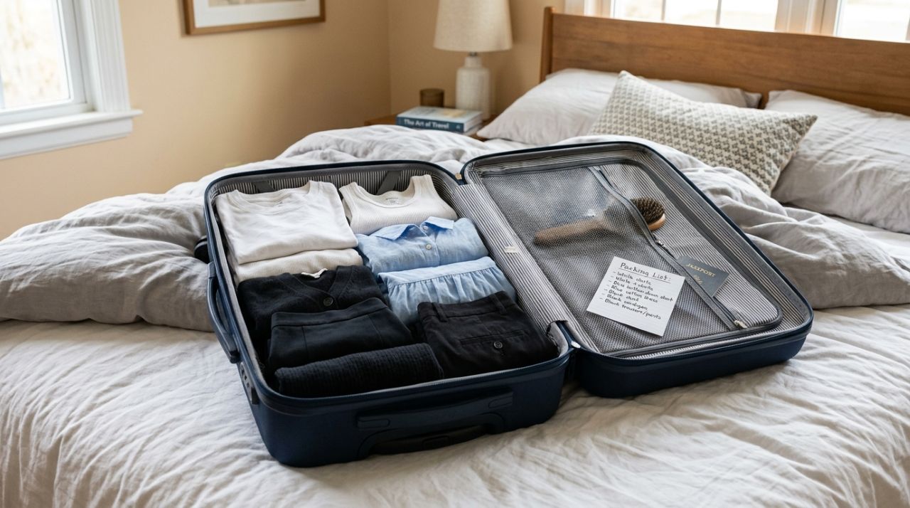 O método da mala capsula: 7 peças básicas e mais de 21 combinações para uma semana de viagem