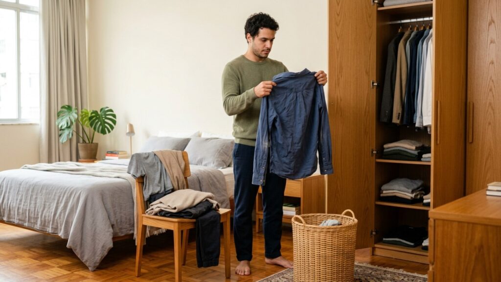Para a psicologia, deixar roupas usadas sobre uma cadeira pode não revelar apenas falta de organização, mas dificuldade em decidir imediatamente qual será o destino de cada peça