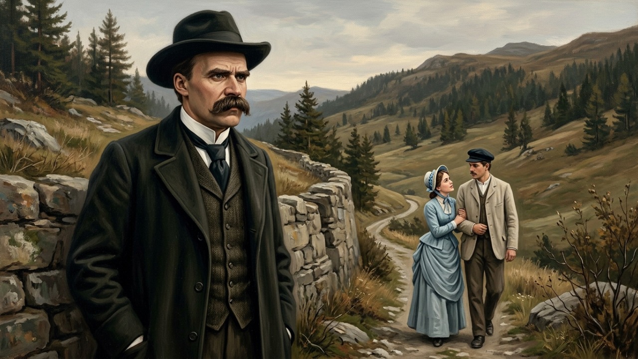 Frase de Friedrich Nietzsche sobre paixão: “O amor é o estado em que o homem vê as coisas como elas não são.” Uma reflexão sobre desejo, ilusão e percepção