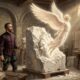 Pensamento de Michelangelo Buonarroti: “O amor é a asa veloz que Deus deu à alma para que ela voe até o céu.” Uma reflexão sobre fé, elevação e sentimento