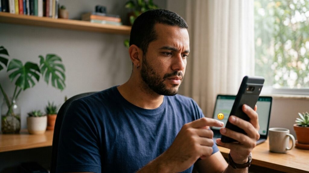 A psicologia explica que quem coloca emoji depois de uma mensagem direta pode não querer apenas enfeitar o texto, mas evitar que a frase pareça mais fria do que pretendia
