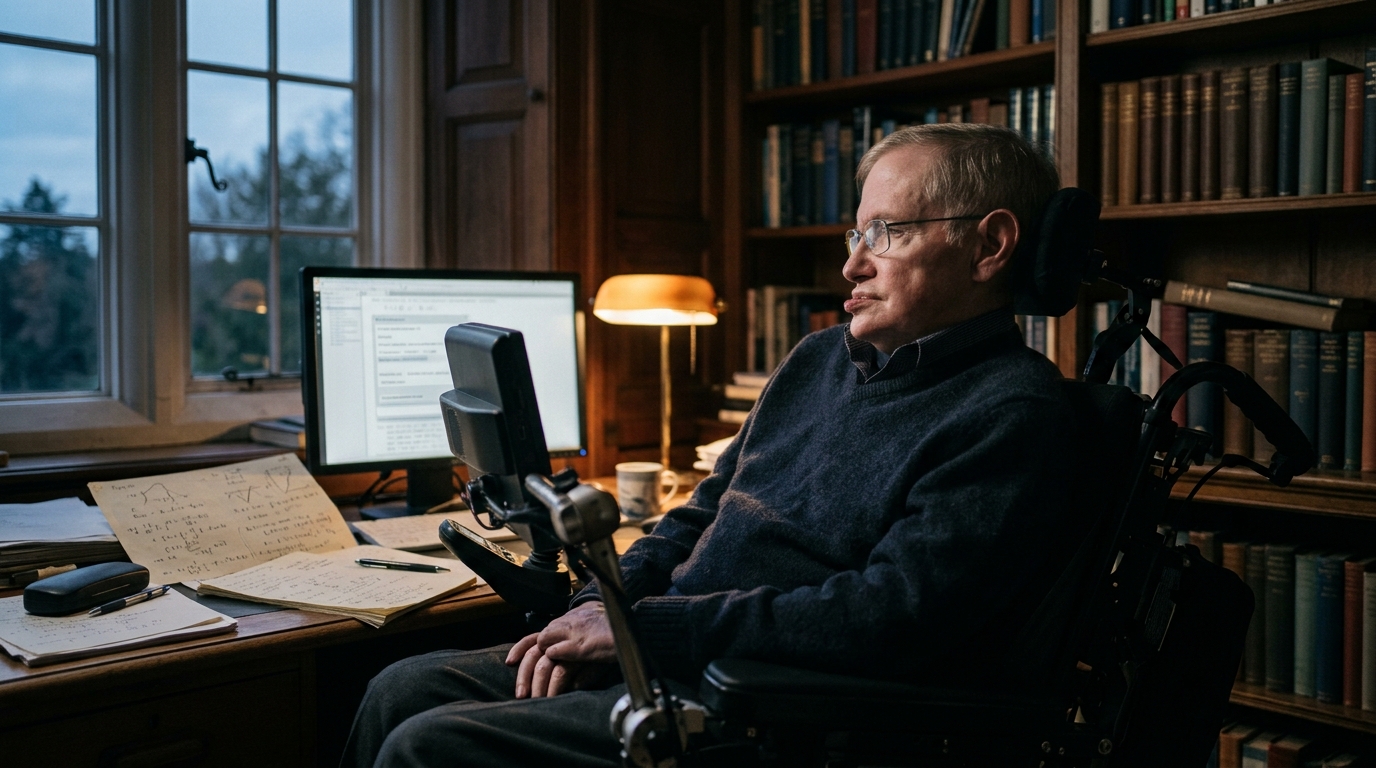 Stephen Hawking, cientista: "As pessoas quietas e silenciosas são as que têm as mentes mais fortes e eloquentes."