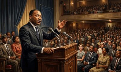 Martin Luther King Jr. deixou uma reflexão poderosa sobre humanidade: “Aprendemos a voar e a nadar, mas ainda não aprendemos a viver como irmãos.”