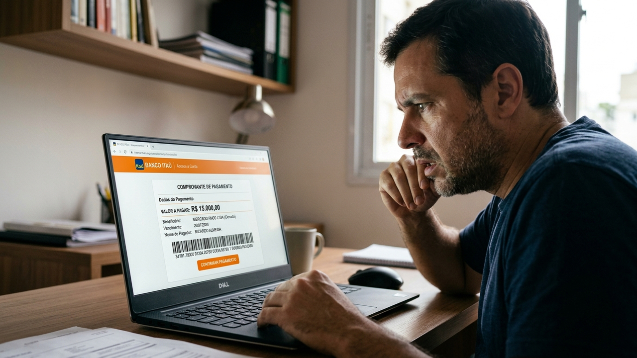 Consumidor paga boleto falso de R$ 15 mil gerado por estelionatário em site clonado e Justiça obriga banco a devolver todo o valor por falha