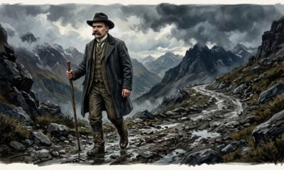 Frase de Friedrich Nietzsche sobre superação: "Aquilo que não me mata me torna mais forte." Uma reflexão sobre dor, resistência e o que a adversidade constrói