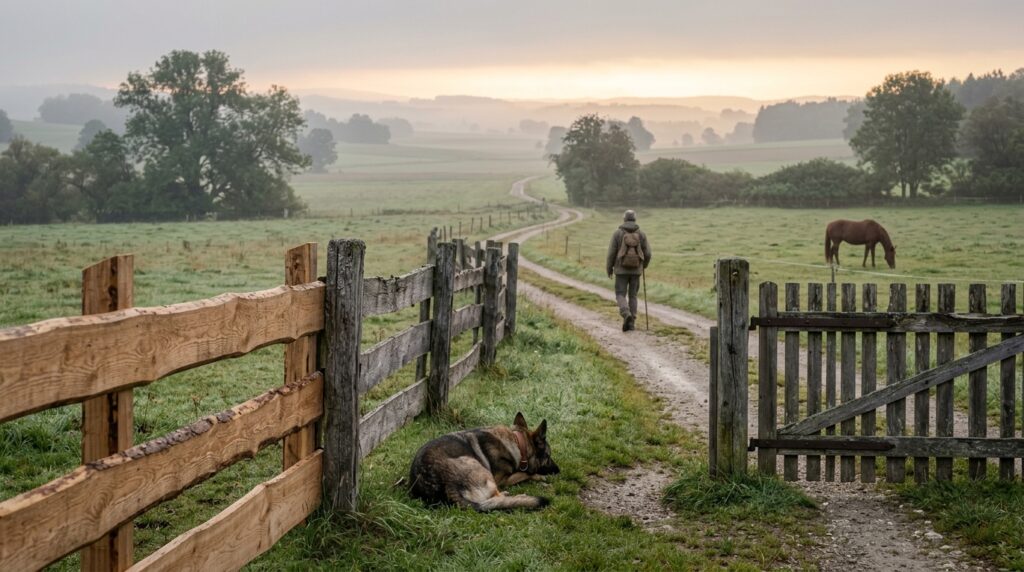 Provérbio alemão do dia: "Uma cerca dura 3 anos, um cachorro dura 3 cercas, um cavalo dura 3 cachorros e um homem dura 3 cavalos"; lições de vida sobre como nosso tempo na Terra é temporário e como devemos praticar a gratidão, extraídas de um antigo ditado.