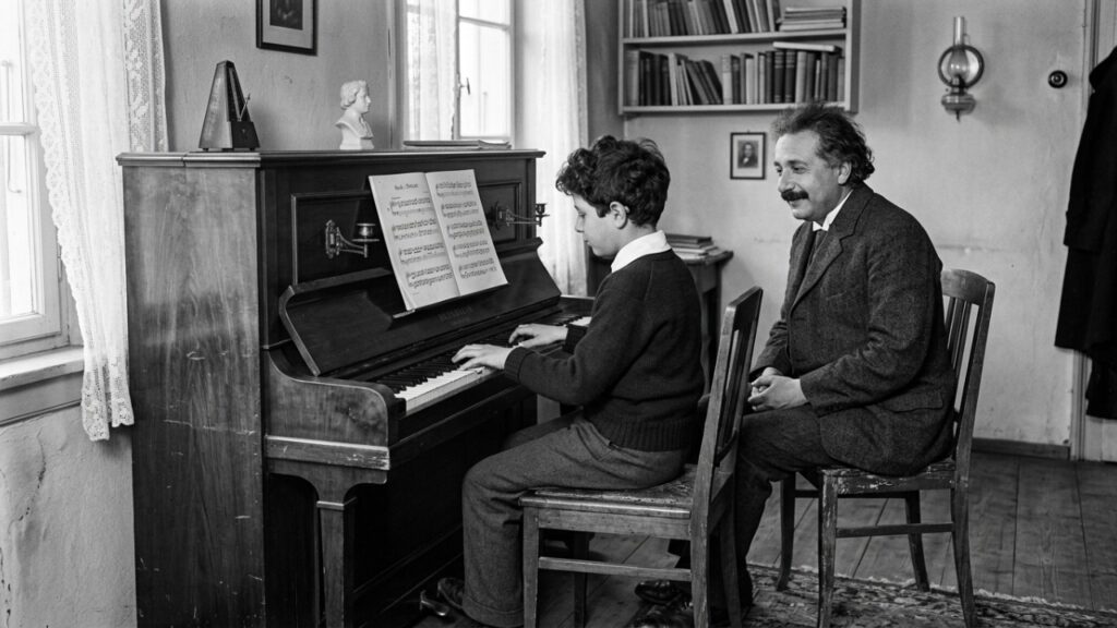 Conselho de Albert Einstein ao filho: “Tocar piano e trabalhar com madeira são melhores ocupações para a sua idade, até mais do que a escola.” Uma lição sobre aprender com prazer