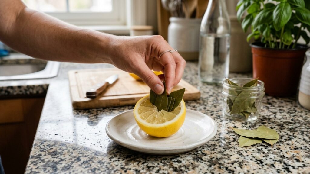 Colocar folhas de louro dentro de um limão: para que serve esse truque natural e por que ele pode ser útil em armários, quartos e outros ambientes