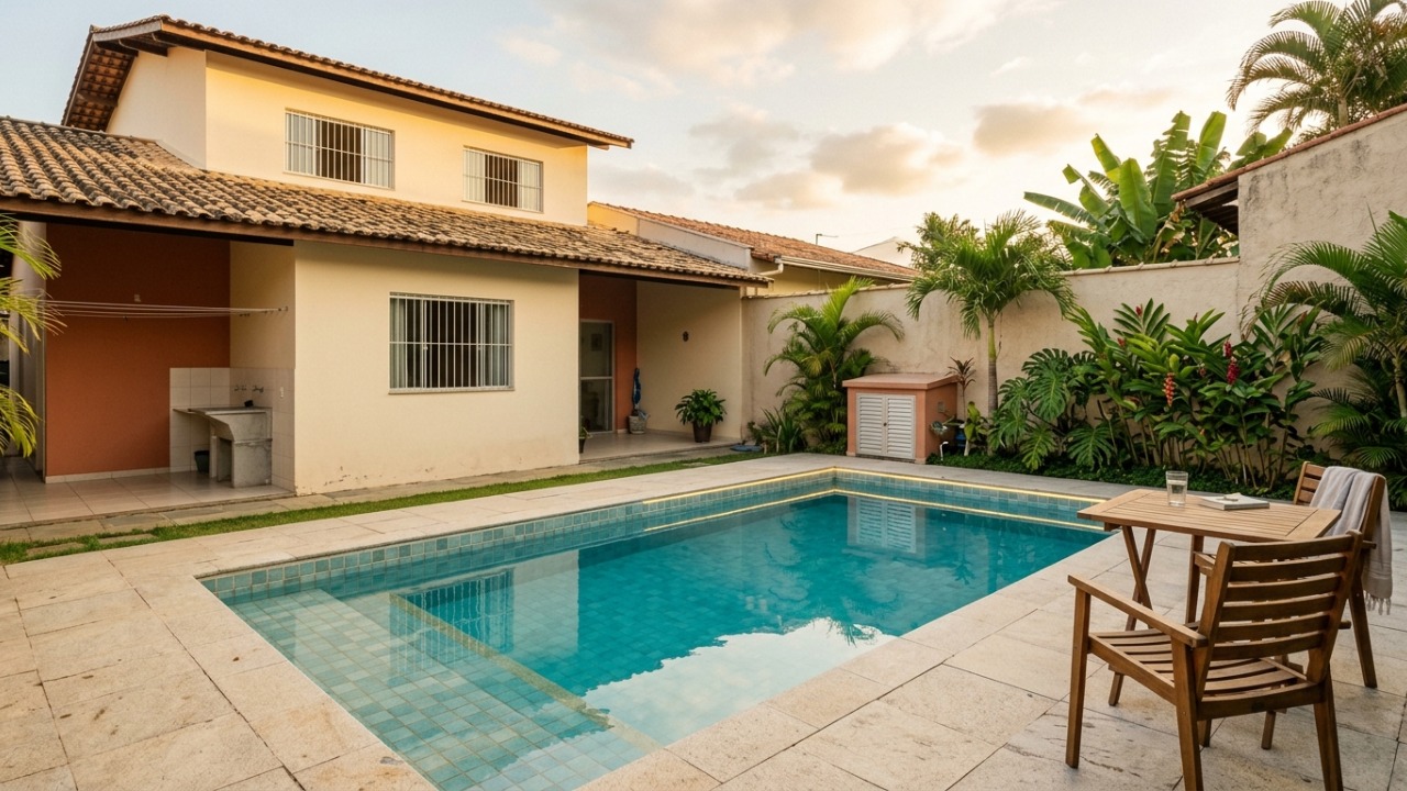 Quanto custa construir uma piscina de alvenaria de 6 x 3 metros no quintal, incluindo escavação e estrutura até o revestimento e acabamento ao redor