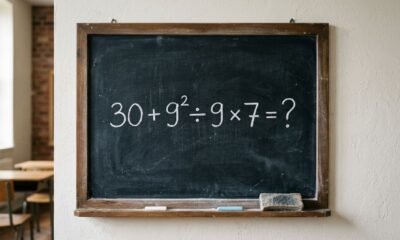 A conta 30 + 9² ÷ 9 × 7 parece coisa de escola, mas exige atenção para não errar
