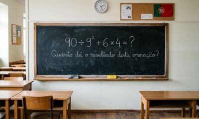 Parece fácil, mas muita gente erra esta conta: 90 ÷ 9² + 6 × 4