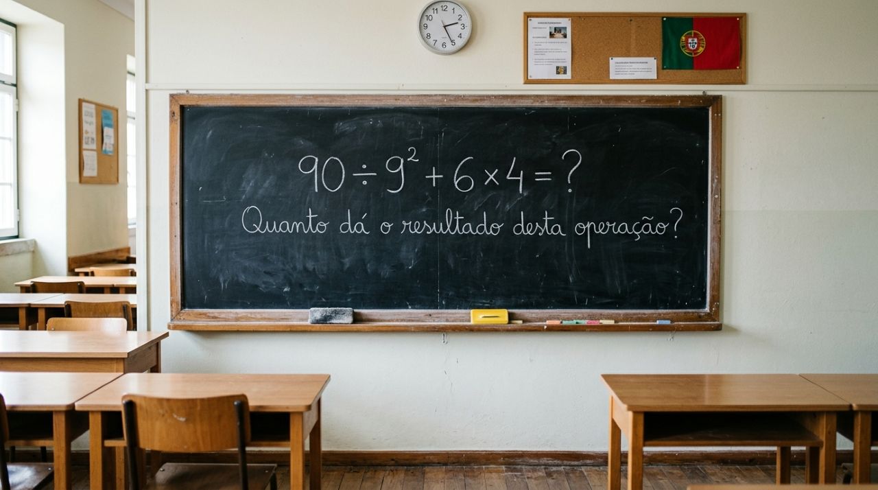 Parece fácil, mas muita gente erra esta conta: 90 ÷ 9² + 6 × 4