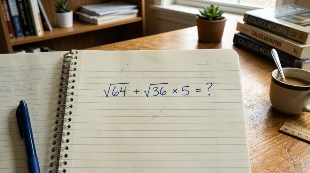 Quanto dá √64 + √36 × 5? A resposta pode não ser a que você imaginou