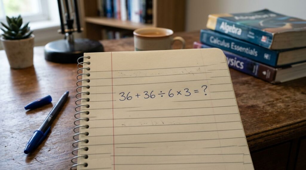 O desafio 36 + 36 ÷ 6 × 3 testa sua atenção e muita gente erra na primeira tentativa