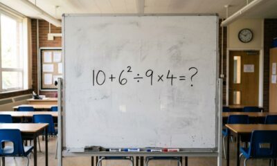 Resolva 10 + 6² ÷ 9 × 4 e prove que ainda lembra como lidar com potências