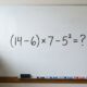 Você consegue resolver (14 − 6) × 7 − 5² sem cometer nenhum deslize?