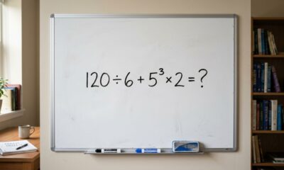 Se você acertar 120 ÷ 6 + 5³ × 2, ainda domina as regras da escola