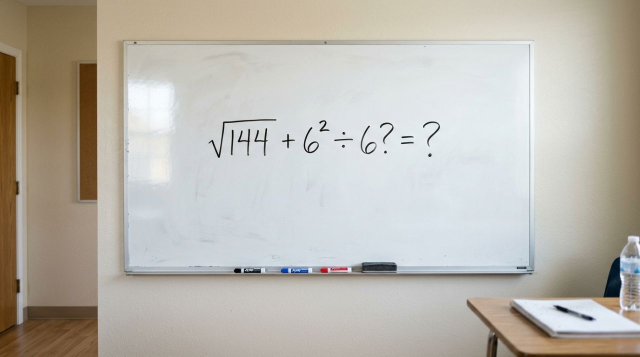 Pouca gente acerta de primeira: quanto vale √144 + 6² ÷ 6?