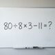 Parece conta de criança, mas muita gente responde errado: 80 ÷ 8 × 3 − 11