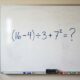 Parece conta de escola, mas muita gente trava na resposta: (16 − 4) ÷ 3 + 7²