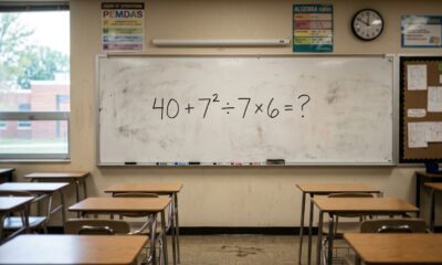 Se você resolver 40 + 7² ÷ 7 × 6 de primeira, sua memória matemática está afiada
