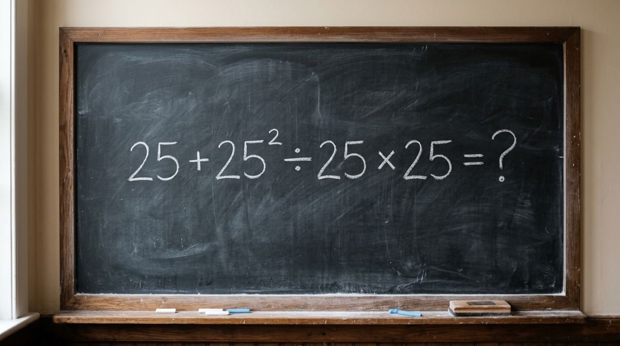 Não vale usar calculadora: você consegue resolver 25 + 25² ÷ 25 × 25 em menos de 30 segundos?