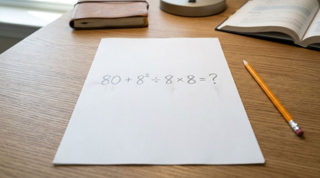 Se você resolver 80 + 8² ÷ 8 × 8 de primeira, sua memória matemática está afiada