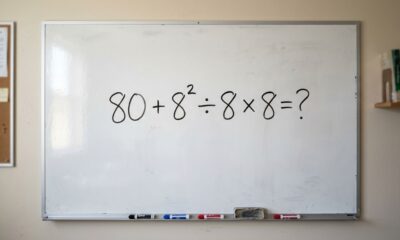 Se você resolver 80 + 8² ÷ 8 × 8 de primeira, sua memória matemática está afiada