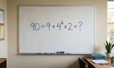 Parece simples demais, mas um detalhe muda toda a resposta: 90 ÷ 9 + 4² × 2