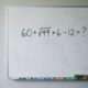 Apenas os mais atentos conseguem resolver este cálculo sem calculadora 60 + √49 × 6 − 12