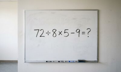 Parece uma conta de escola, mas muita gente erra: 72 ÷ 8 × 5 − 9